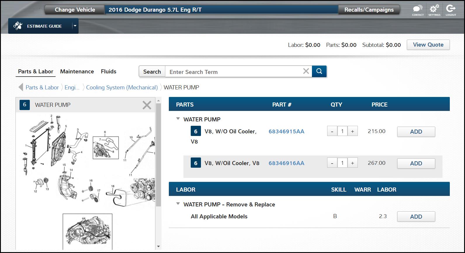 Mitchell 1ProDemand Enhanced Estimate Guide