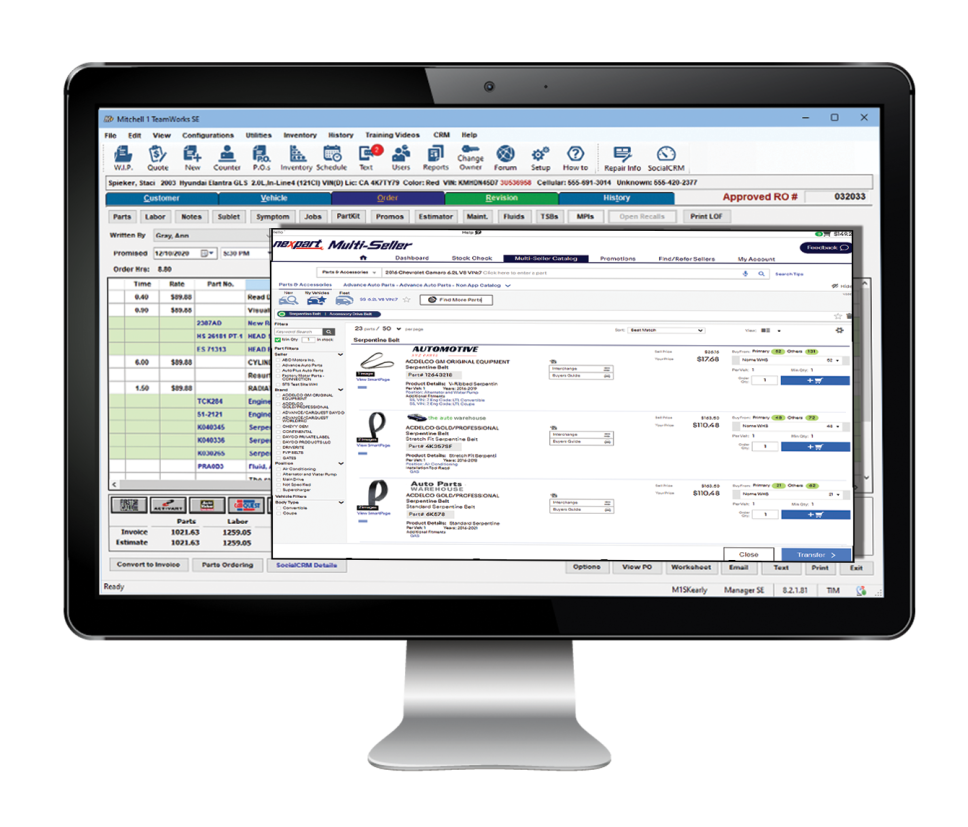 Mitchell 1 Manager SE Nexpart Multi-Seller