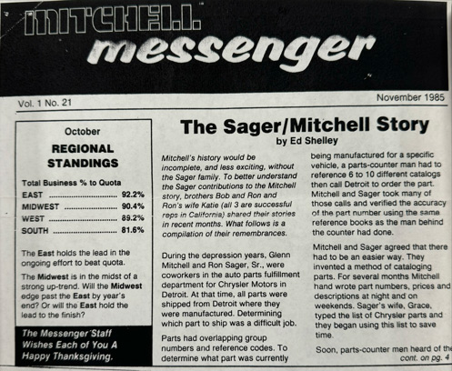 Mitchell Messenger Newsletter